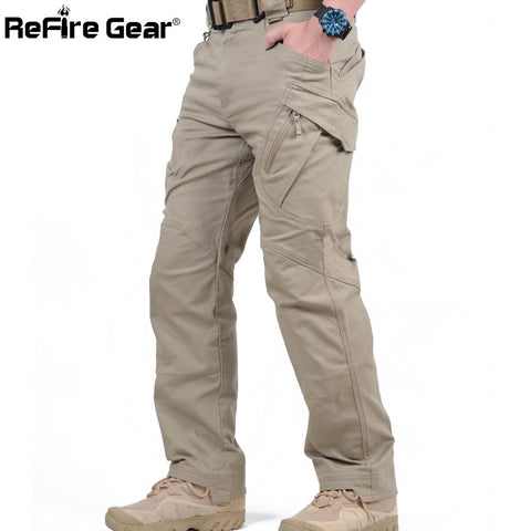 IX9 City Tactical Cargo Pants Men Combat SWAT Army Military Pants Cotton Pockets Stretch Paintball Militar Casual Trousers XXXL