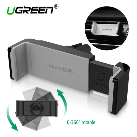 Ugreen Car Holder for iphone Samsung Air Vent Mount Holder 360 Adjustable Car Phone Holder Mobile Phone Stand for iPhone 6 5 5s