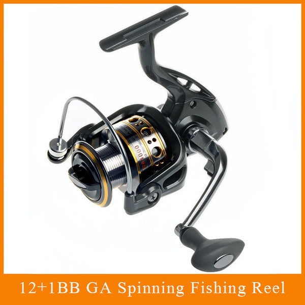 HOT SALE!! 12+1 Bearing Balls Spinning reel fishing reel YA2000-YA5000 5.5:1 spinning reel casting fishing reel lure tackle line