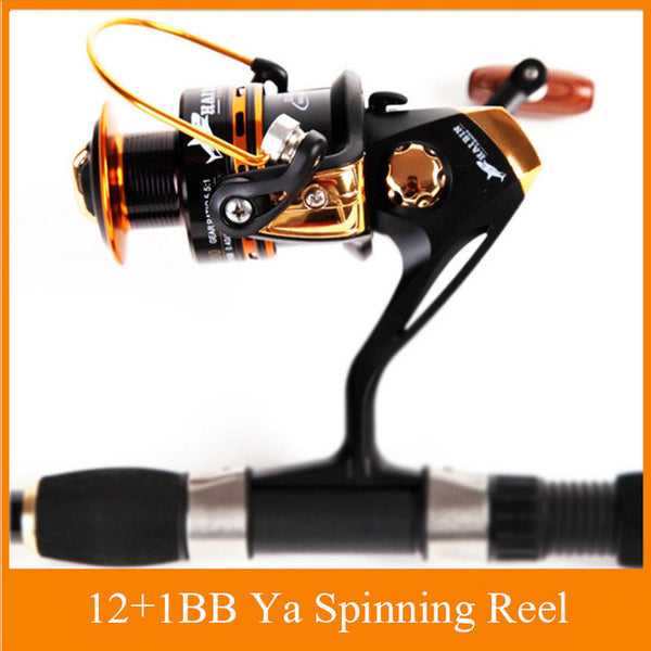 HOT SALE!! 12+1 Bearing Balls Spinning reel fishing reel YA2000-YA5000 5.5:1 spinning reel casting fishing reel lure tackle line