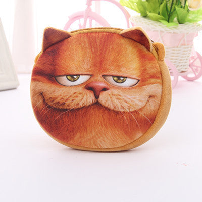 3D cute Women  Fashion Handbags Small Animal Cat Dog Printed Girls Mochila Bags Crossbody Bag Kids Satchel Bag 45