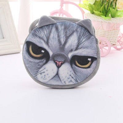 3D cute Women  Fashion Handbags Small Animal Cat Dog Printed Girls Mochila Bags Crossbody Bag Kids Satchel Bag 45