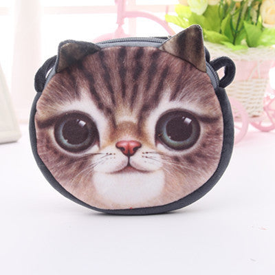 3D cute Women  Fashion Handbags Small Animal Cat Dog Printed Girls Mochila Bags Crossbody Bag Kids Satchel Bag 45