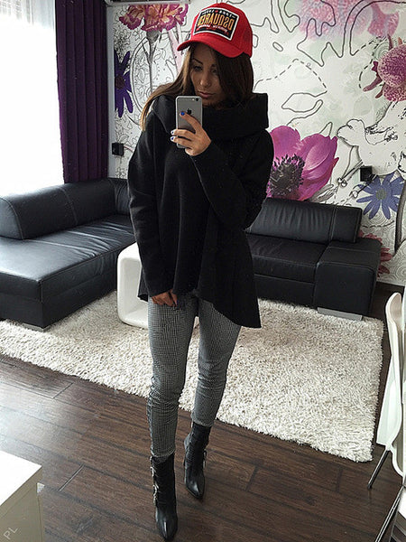 S-XL Christmas clothes 2017 New Arrival Women Winter Hoodies Scarf Collar Long Sleeve Fashion Casual Style Autumn Sweatshirts