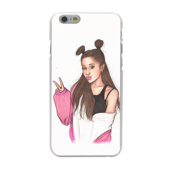 Cat Ar Ariana Grande Hard Case Transparent for iPhone 7 7 Plus 6 6s Plus 5 5S SE 5C 4 4S