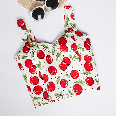 Floral Crop Top Women Camisole Dill Tank Top Female Cropped Feminino Tops Women's 2017 Summer Women Black Cami Short Tops