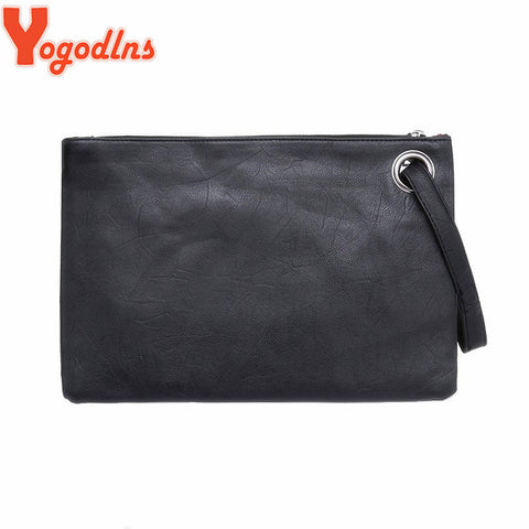 Yogodlns Fashion solid women's clutch bag leather women envelope bag clutch evening bag female Clutches Handbag free shipping