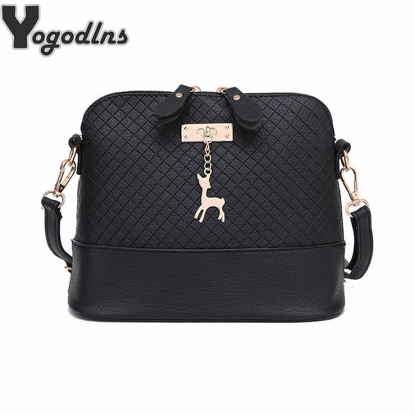 HOT SALE!2017 Women Messenger Bags Fashion Mini Bag With Deer Toy Shell Shape Bag Women Shoulder Bags free shipping