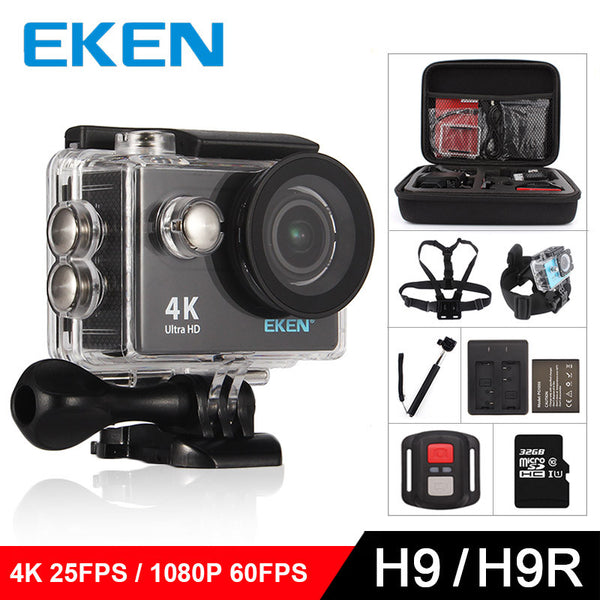 Original EKEN H9 / H9R Action camera Ultra HD 4K / 25fps WiFi 2.0" 170D underwater waterproof Helmet Cam camera 1080P Sport cam