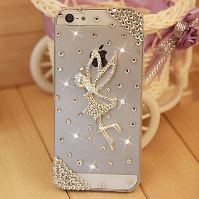 Rhinestone Case Cover For Apple Iphone 5 5S 4 4S se Iphone 6 6S Plus 7 7Plus ,Crystal Diamond Hard Back Mobile phone Case Cover