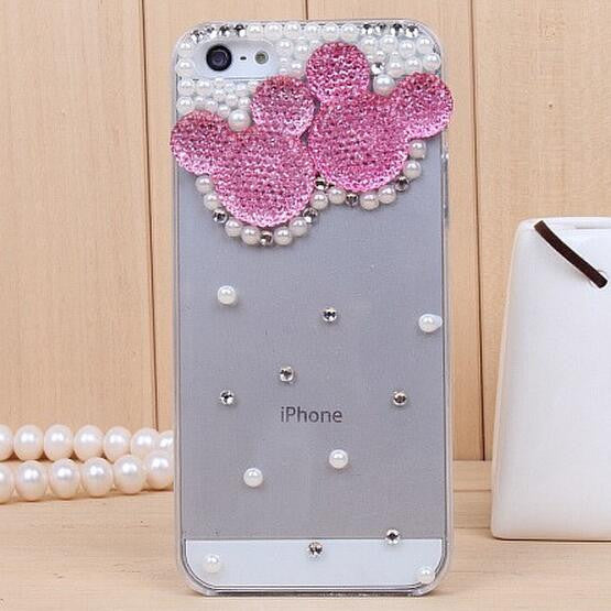 Rhinestone Case Cover For Apple Iphone 5 5S 4 4S se Iphone 6 6S Plus 7 7Plus ,Crystal Diamond Hard Back Mobile phone Case Cover