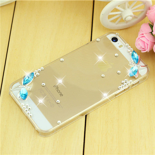 Rhinestone Case Cover For Apple Iphone 5 5S 4 4S se Iphone 6 6S Plus 7 7Plus ,Crystal Diamond Hard Back Mobile phone Case Cover