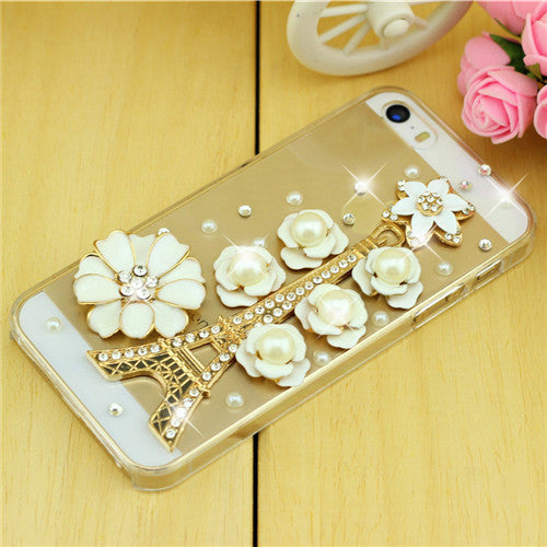 Rhinestone Case Cover For Apple Iphone 5 5S 4 4S se Iphone 6 6S Plus 7 7Plus ,Crystal Diamond Hard Back Mobile phone Case Cover