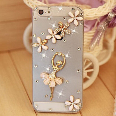 Rhinestone Case Cover For Apple Iphone 5 5S 4 4S se Iphone 6 6S Plus 7 7Plus ,Crystal Diamond Hard Back Mobile phone Case Cover