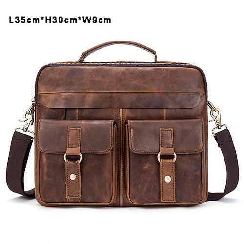 WESTAL Crazy Horse Genuine Leather Men Bag Casual Handbags Men Crossbody Bags Men's Travel Bag Tote Laptop Briefcases men bags