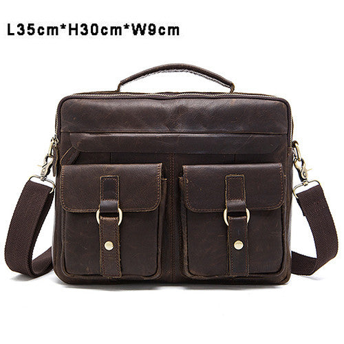 WESTAL Crazy Horse Genuine Leather Men Bag Casual Handbags Men Crossbody Bags Men's Travel Bag Tote Laptop Briefcases men bags